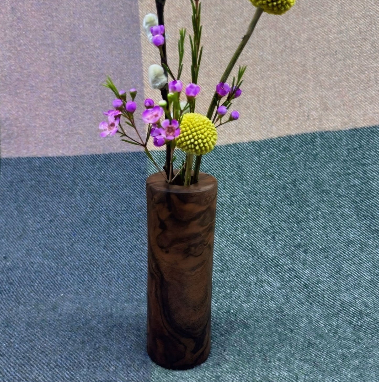 Walnut Burl Flower Vase